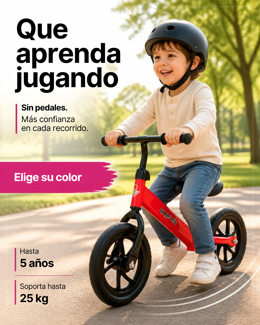 Bicicleta de Equilibrio Infantil